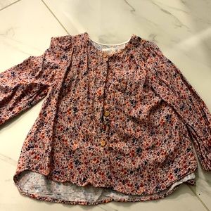 Zara girls floral blouse, size 3-4